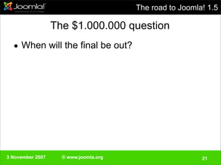 Swedisch Joomla!Day 3 November 2007