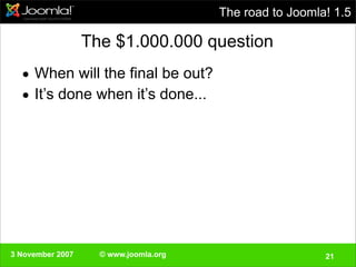Swedisch Joomla!Day 3 November 2007