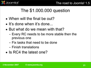 Swedisch Joomla!Day 3 November 2007