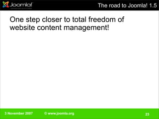 Swedisch Joomla!Day 3 November 2007