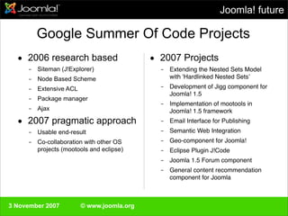 Swedisch Joomla!Day 3 November 2007