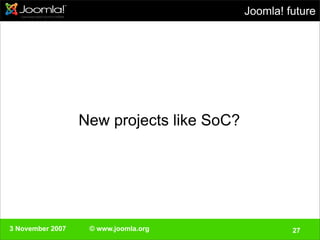 Swedisch Joomla!Day 3 November 2007