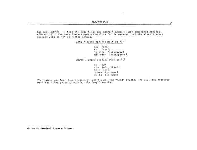 Learn Swedish - FSI Basic Course
