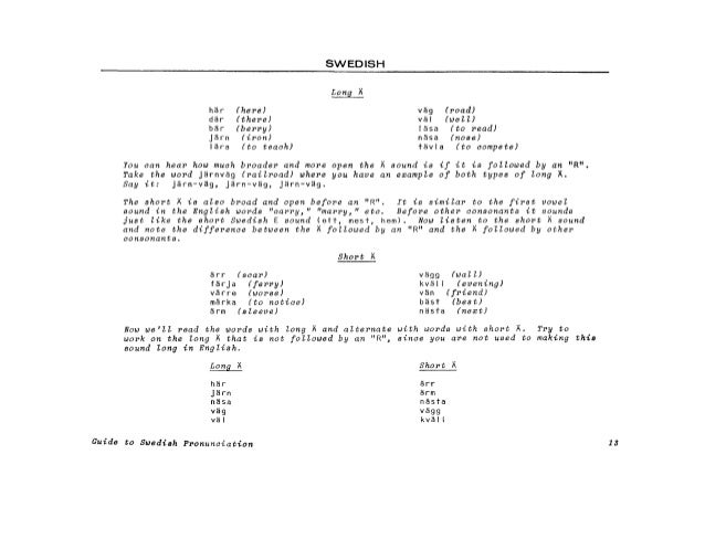 Learn Swedish - FSI Basic Course