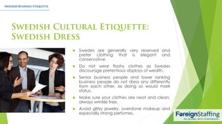 Swedish Business Etiquette | PDF