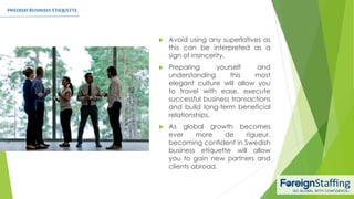 Swedish Business Etiquette | PDF