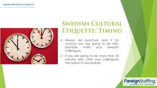 Swedish Business Etiquette | PDF