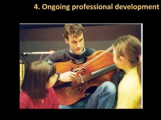 Some thoughtsEducation in the arts (music, visual arts, lesser drama, lesser dance, little media)Education through the arts (visual literacy, drama, new technology)Art as education(as a medium or environment for learning)Education as art (a cultural and aesthetic understanding of education)