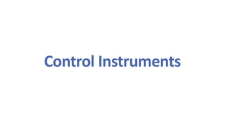 Control Instruments
 