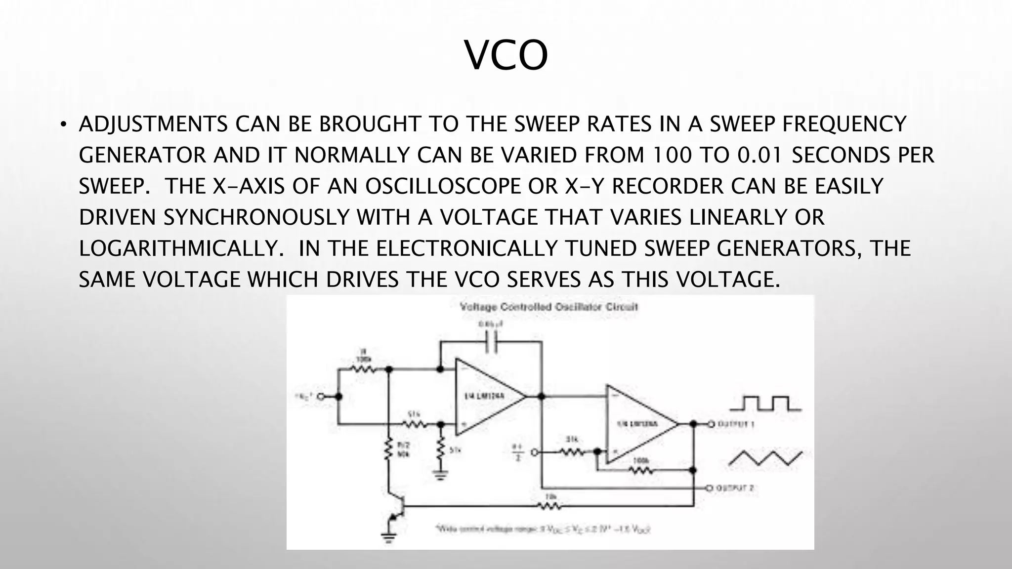 Sweep Frequency Generator PPT