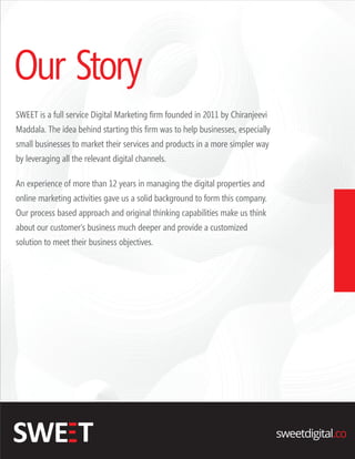 SWEET - Digital Marketing Agency - Brochure
