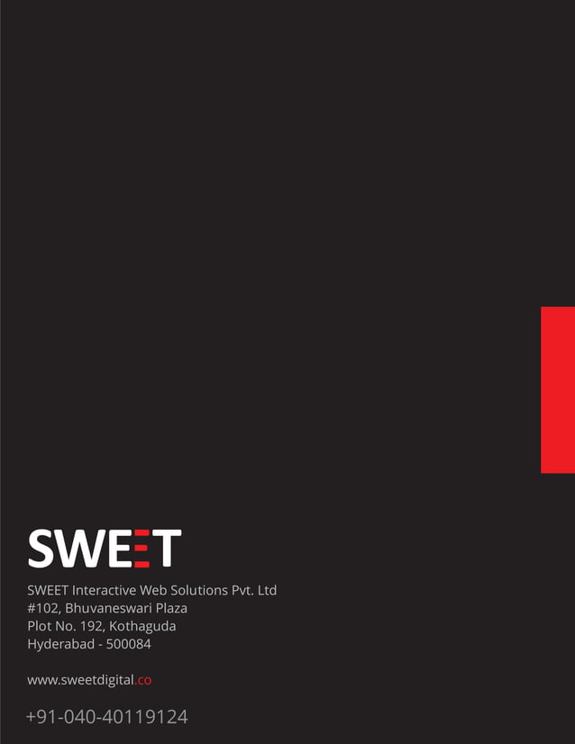 SWEET Digital Marketing Agency Brochure