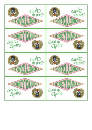 free printables honeydukes sweet bags