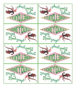 free printables honeydukes sweet bags