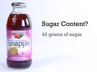 Sugar Content?
42 grams of sugar
 