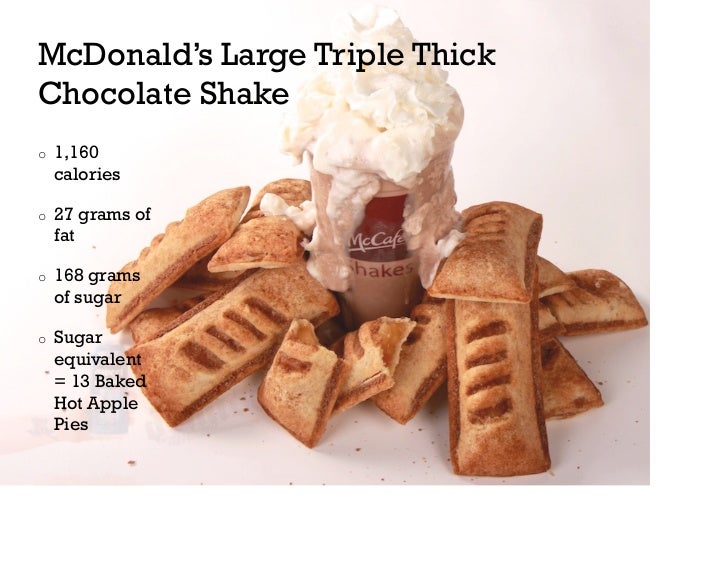 mcdonald's triple thick chocolate shake nutrition facts
