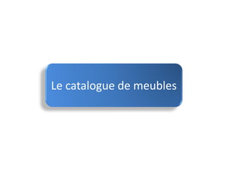 Le catalogue de meubles
 