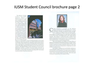 IUSM Student Council brochure page 2