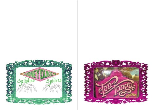 harry potter honeyduke stand up labels