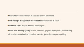 Comprehensive Overview of Sweet Syndrome: Pathogenesis, Clinical ...
