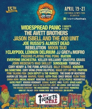 Sweetwater 420 Fest 2019 Lineup