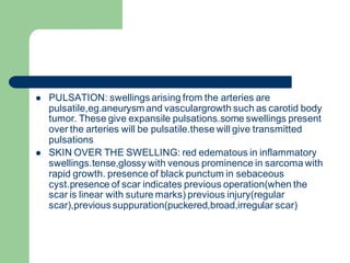Clinical examination of swelling | PDF