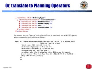 Or, translate to Planning Operators 