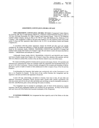 Lease Transfer Document between SWEPI and American Energy - Utica for Guernsey, OH