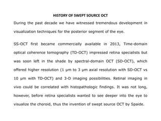 SWEPT SOURCE OPTICAL COHERENCE TOMOGRAPH | PPTX