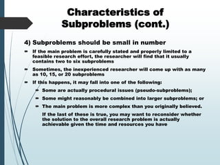 Comprehensive Guide to Identifying and Stating Research Problems in ...