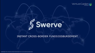INSTANT CROSS-BORDER FUNDS DISBURSEMENT
Confidentiality: This is a Document of Venture Garden Nigeria and is not to be used for personalpurposes
TM
 