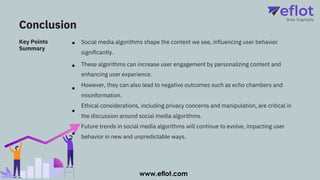 Impact of Social Media Algorithms on User Behavior | Eflot | PDF