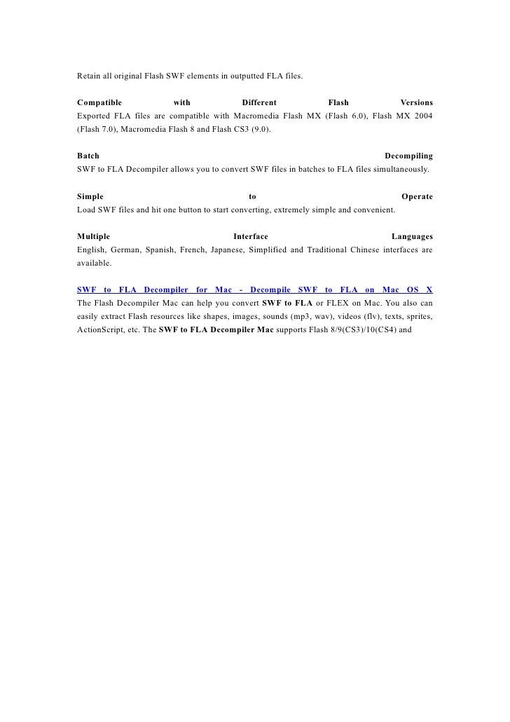 SWF to FLA, Convert/Decompile SWF to FLA with SWF to FLA Flash Decomp…
