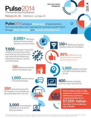 IBM Pulse 2014 Infographic