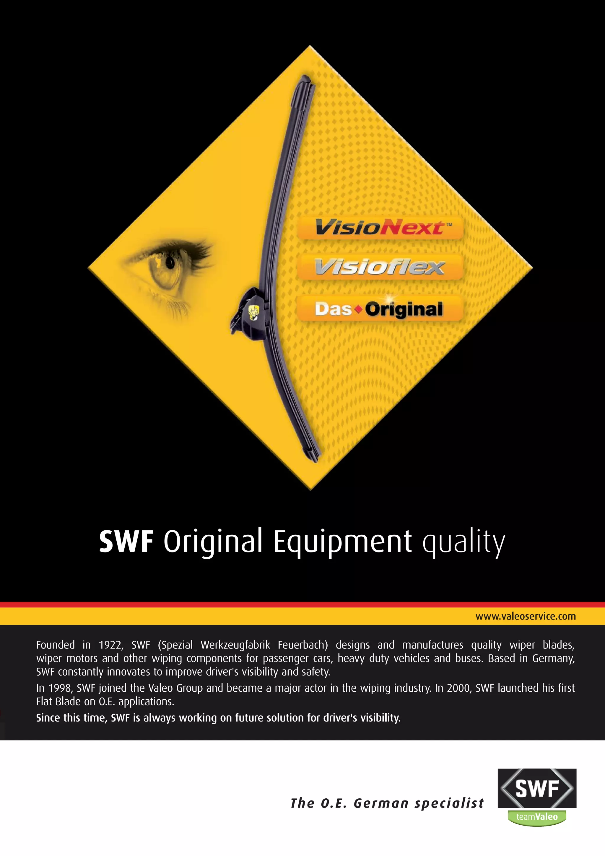 SWF : VisioNext and Visioflex technologies | PDF