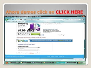Ahora damos click en CLICK HERE