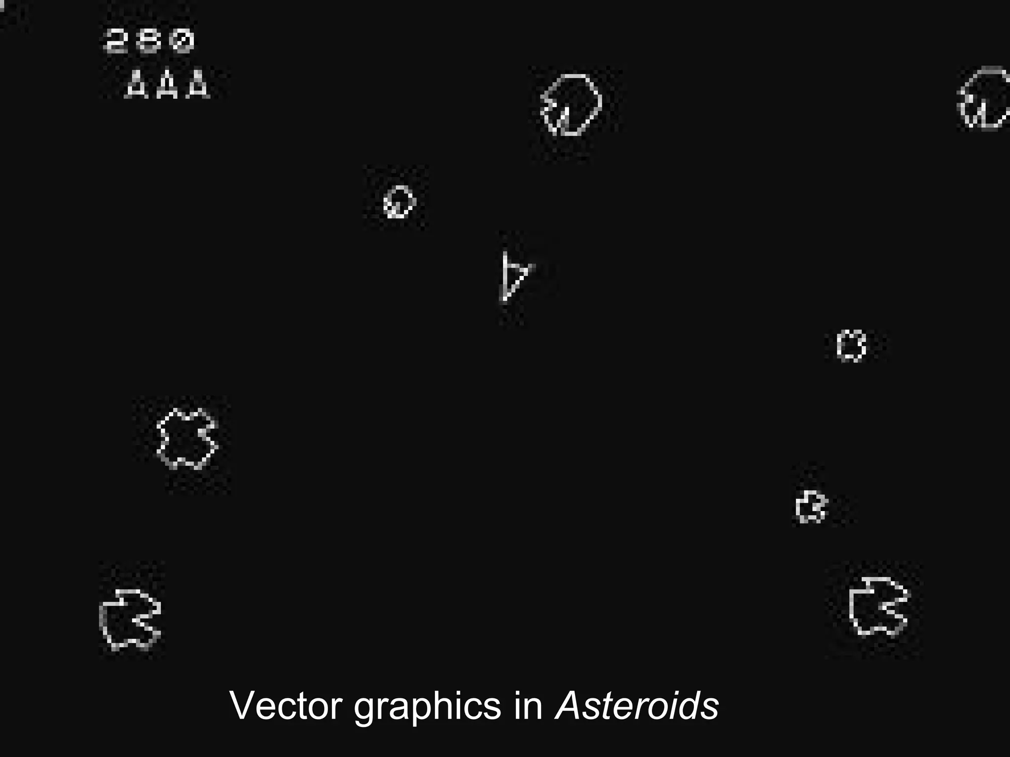 Asteroids Vector graphics in  Asteroids 