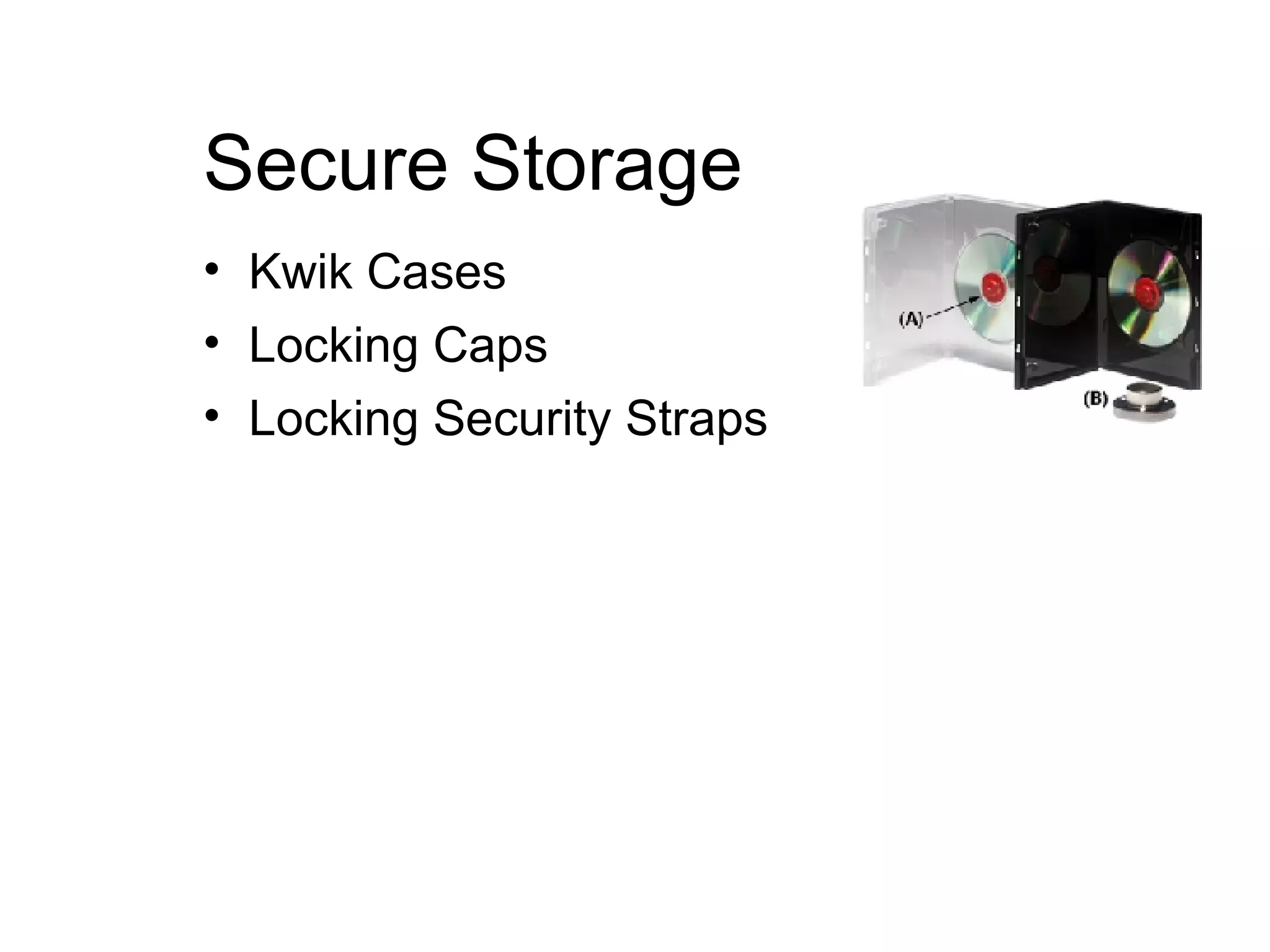 Secure Storage Kwik Cases Locking Caps Locking Security Straps 