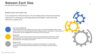 18
Evolve Project | Brian Pichman
You will want to do the following
Between Each Step
Rapidly share and report out
A core ...