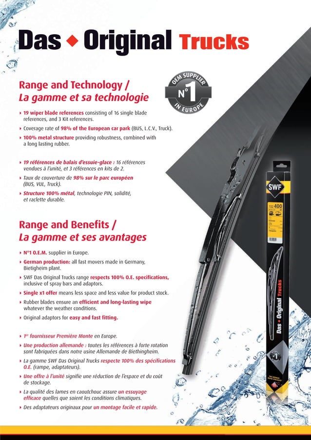 SWF Wiper Systems for Trucks, Coaches & LCVs 20142015 catalogue 953221