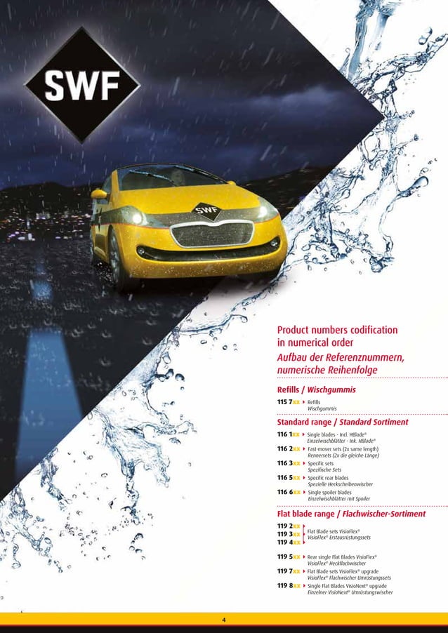 SWF catalogue Wiper Systems for Passenger Cars, LCVs & Trucks 20152016