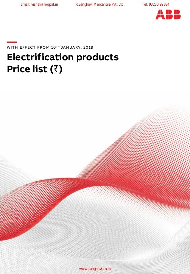 Abb Price List Mccb