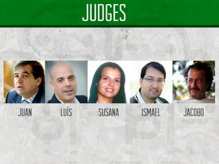 Judges
Juan Luís Susana Ismael Jacobo
 