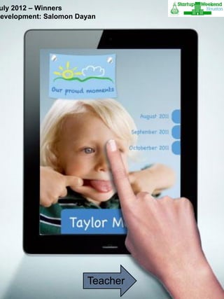 iPad                      10:00 AM
     2012 – Winners
 ulyMenu                                Save
Development: Salomon Dayan




                       Teacher
 