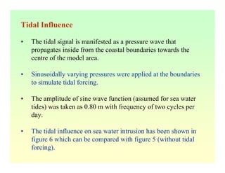 Pertidal Modelling of Seawater Intrusion | PDF
