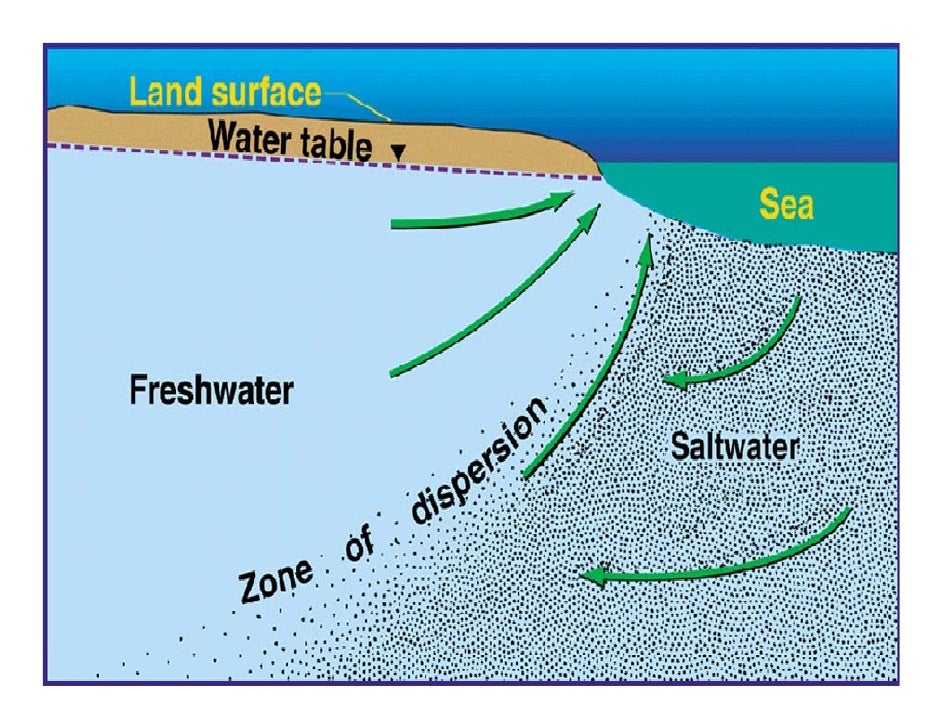 modelling of seawater intrusion saltwater intrusion