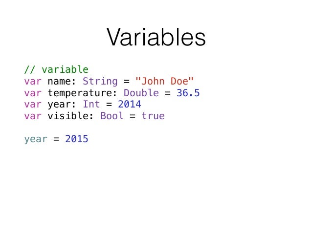 Programming Language Swift Overview