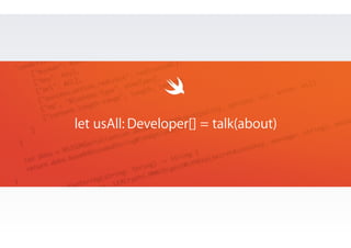 let usAll: Developer[] = talk(about) 
 