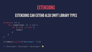 PROTOCOLS & EXTENSIONS
 