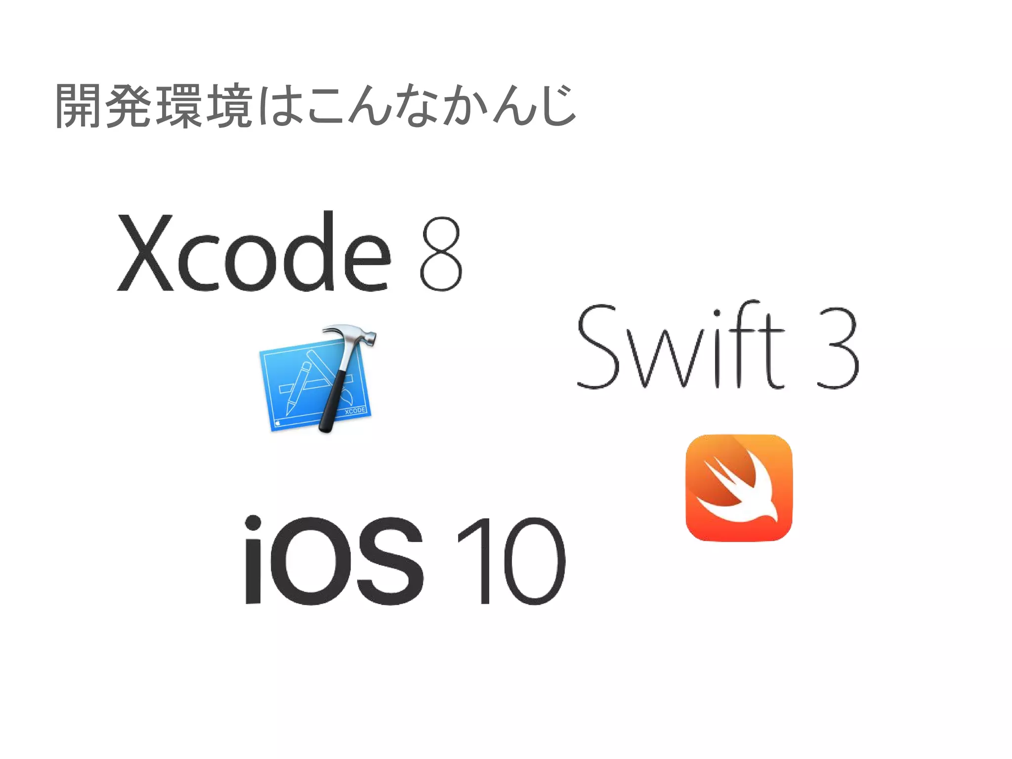 開発環境はこんなかんじ
 